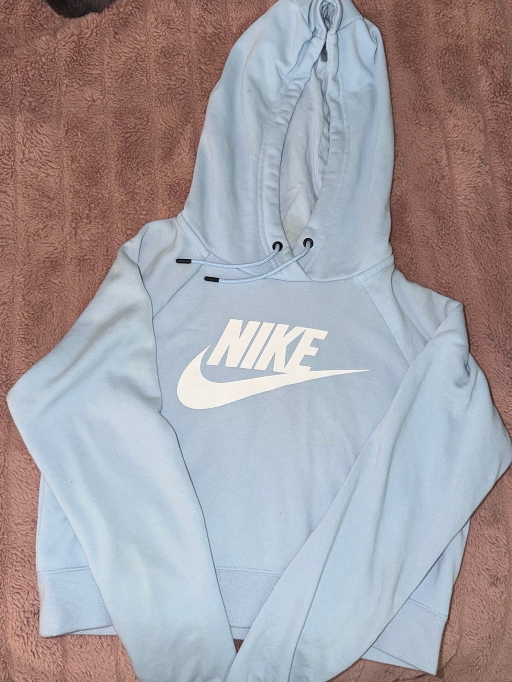 Nike Cropped Hoodie Light Blue